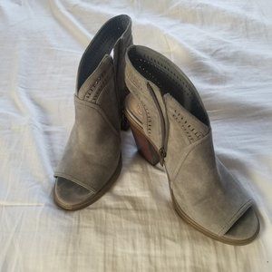 Peep toe booties